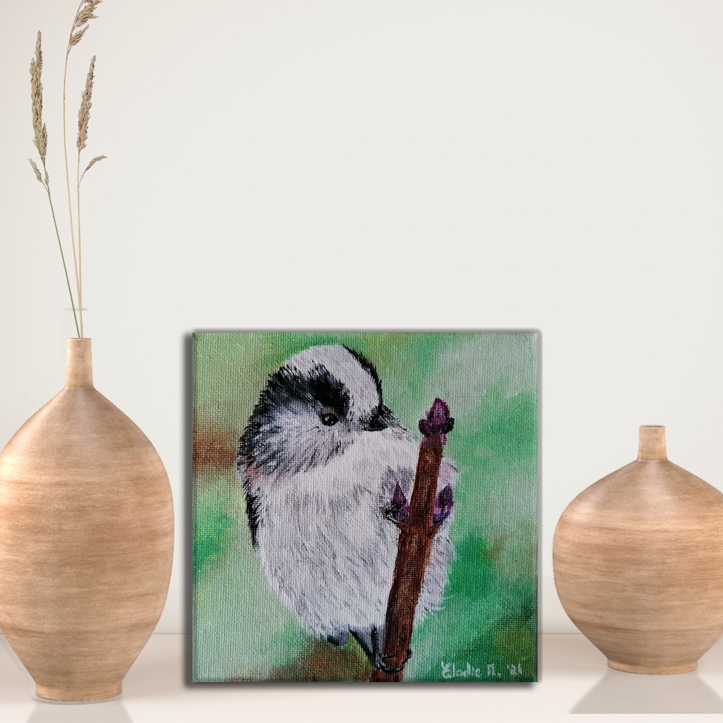 Long-Tailed Tit (Acrylic Painting)