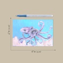 Pastel Octopus (Acrylic on Paper Painting)
