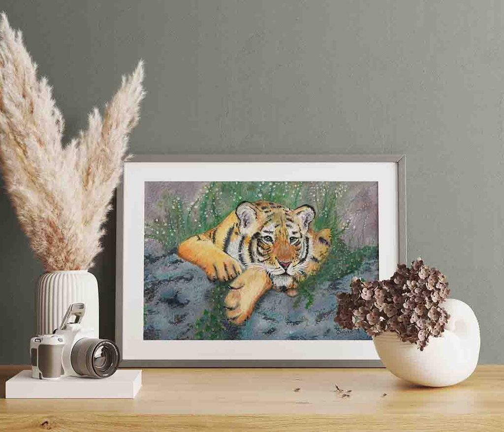 Tiger's Artwork Framed