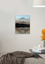 Mount Fuji Canvas on a wall, unframed