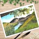 Vineyards in Alto Douro (Watercolor Painting)