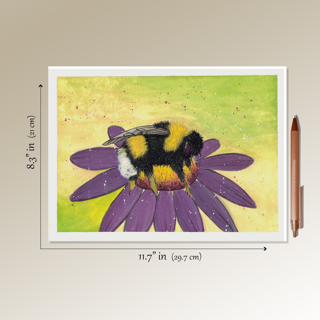 Bumblebee (Gouache Painting)