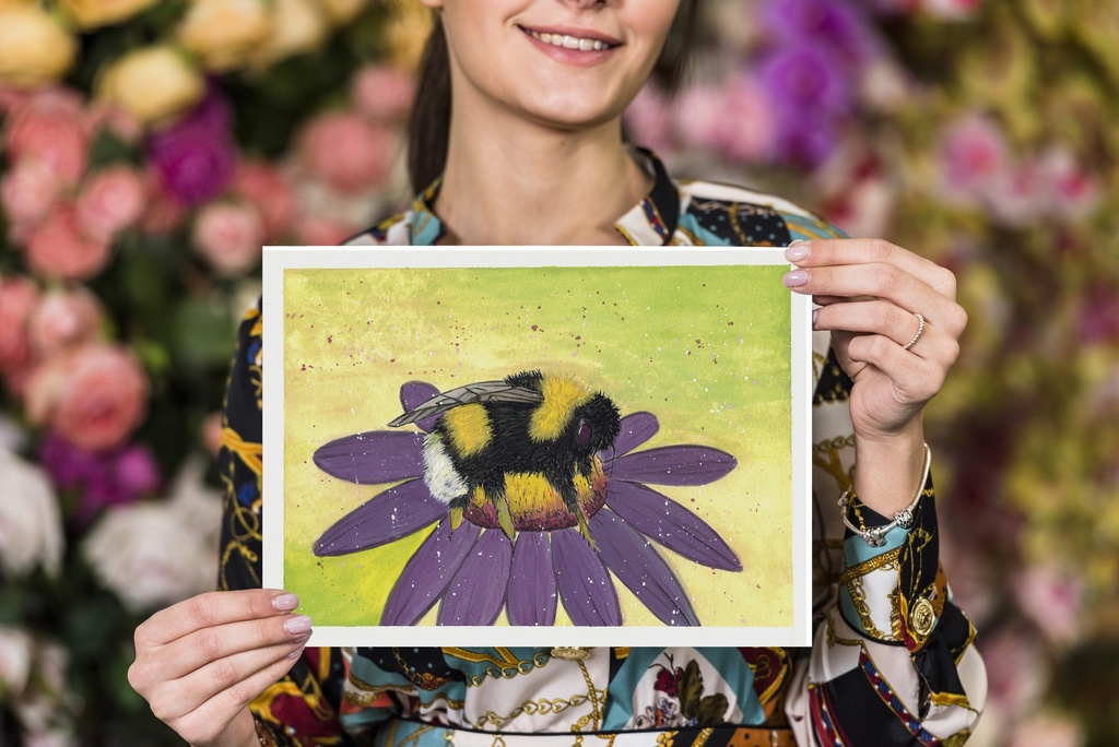 Bumblebee (Gouache Painting)