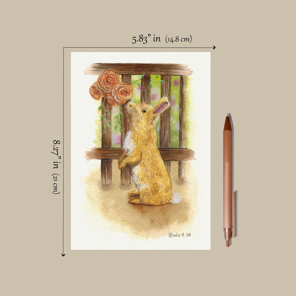 Bunny (Watercolor Painting)