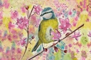 Eurasian Blue Tit (Gouache Painting)
