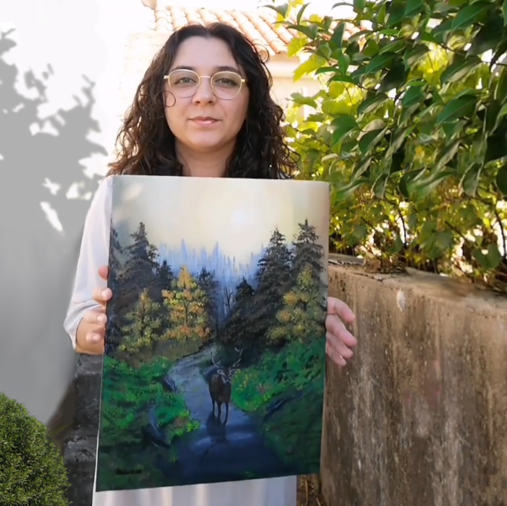Guardian of the Forest (Acrylic on Canvas Painting)