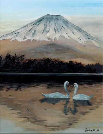 [SN13] Mount Fuji, Japan (Acrylic on Canvas Painting)