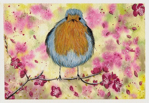[SN2] European Robin (Gouache Painting)