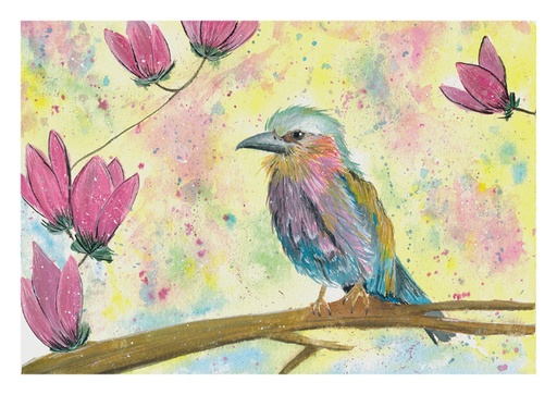[SN5] Lilac-breasted Roller (Gouache Painting)