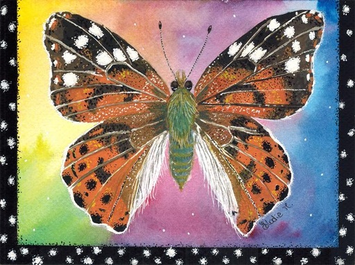 [SN14] Painted Lady (Gouache Painting)